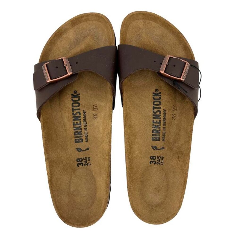 Birkenstock | Women's Madrid Sandals | Dark Brown | Narrow Fit | Size 7 - Picture 6 of 7